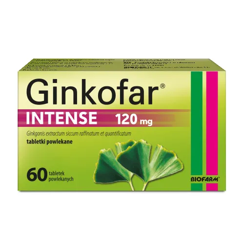Ginkofar Intense 120 mg, 60 tabletek