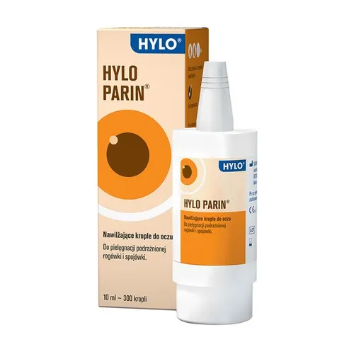 HYLO-PARIN - nawilżające krople do oczu, 10 ml