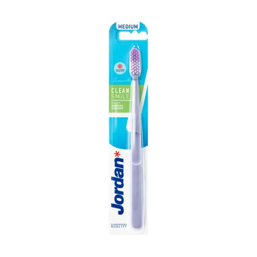 Jordan Clean Smile - szczoteczka do zębów, medium, 1 sztuka
