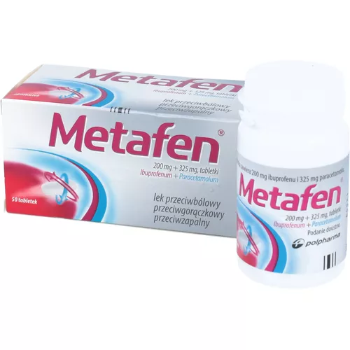 Metafen 200 mg + 325 mg, 50 tabletek