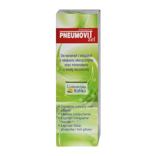 PNEUMOVIT Żel - do wcierań i inhalacji z olejkami eterycznymi oraz minerałami z wody leczniczej, 200 ml