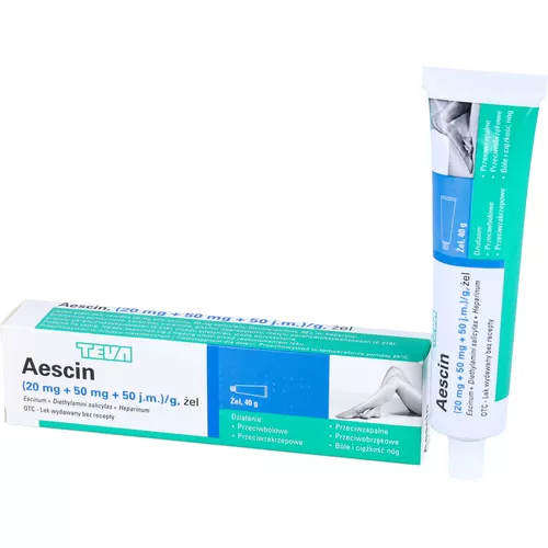 Aescin (20 mg + 50 mg + 50 j.m.)/g, 40 g
