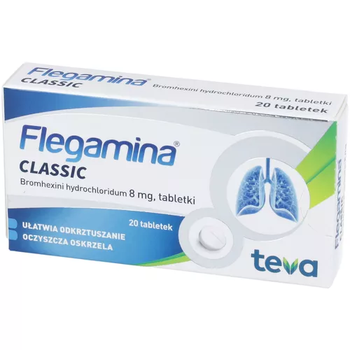 Flegamina Classic 8 mg, 20 tabletek