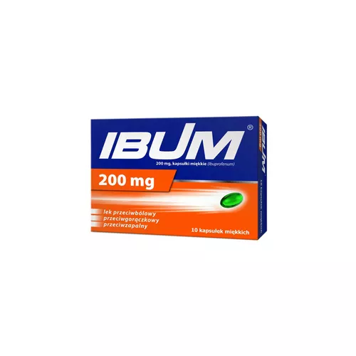 Ibum 200 mg, 10 kapsułek miękkich