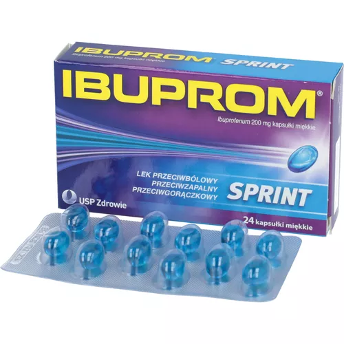 Ibuprom Sprint Caps 200 mg, 24 kapsułki miękkie