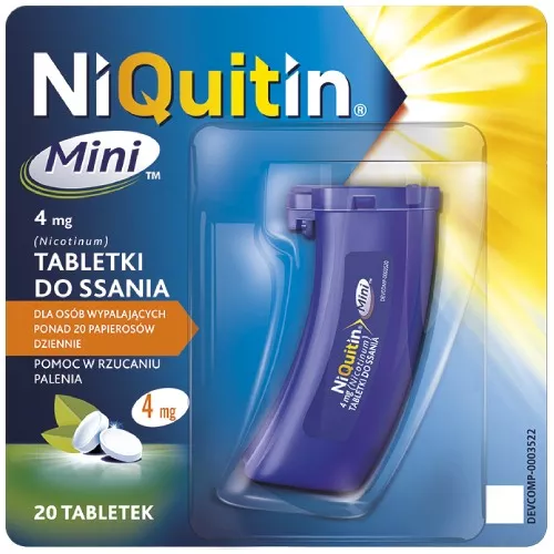 NiQuitin Mini 4 mg, 20 tabletek do ssania