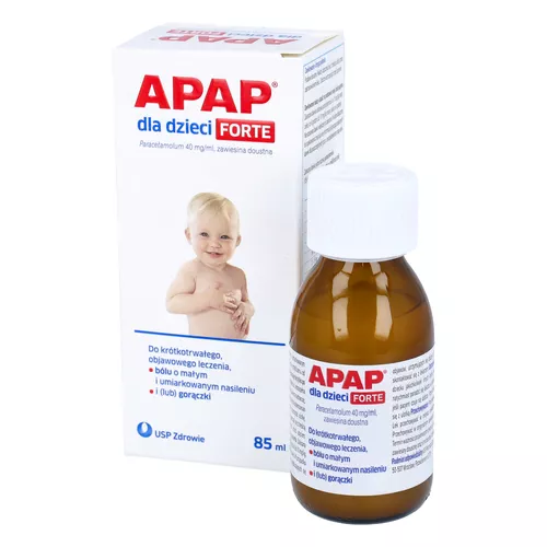 APAP Dla Dzieci Forte 40 mg/ml, zawiesina doustna, 85 ml