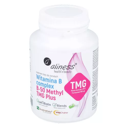 Aliness Witamina B complex B-50 METHYL TMG PLUS, 100 kapsułek