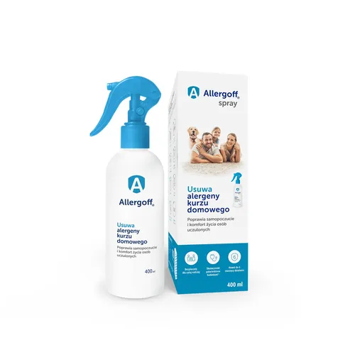 Allergoff Spray - neutralizator alergenów kurzu domowego, 400 ml