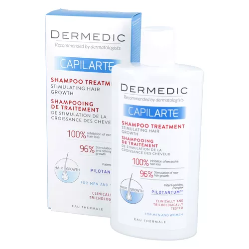DERMEDIC CAPILARTE - szampon, kuracja stymulująca wzrost włosów, 300 ml