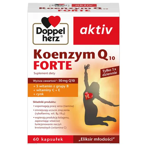 Doppelherz Aktiv Koenzym Q10 Forte, 60 kapsułek