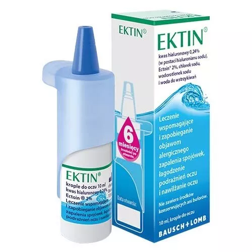 Ektin - krople do oczu na alergię, 10 ml
