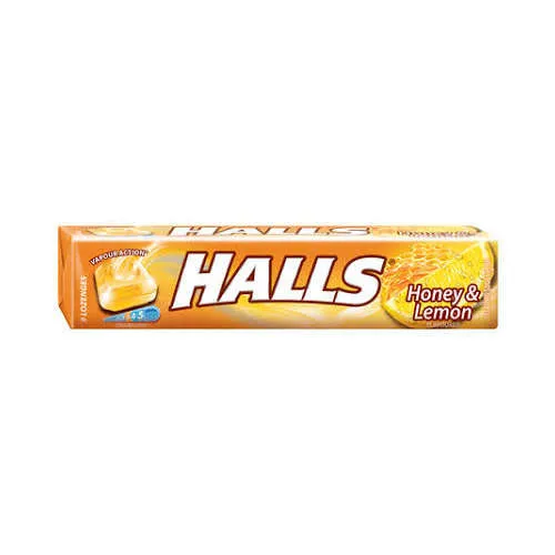 HALLS HONEY and LEMON - cukierki o smaku miodowo-cytrynowym, 32 g, 9 sztuk