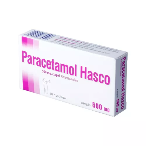 Paracetamol Hasco 500 mg, 10 czopków