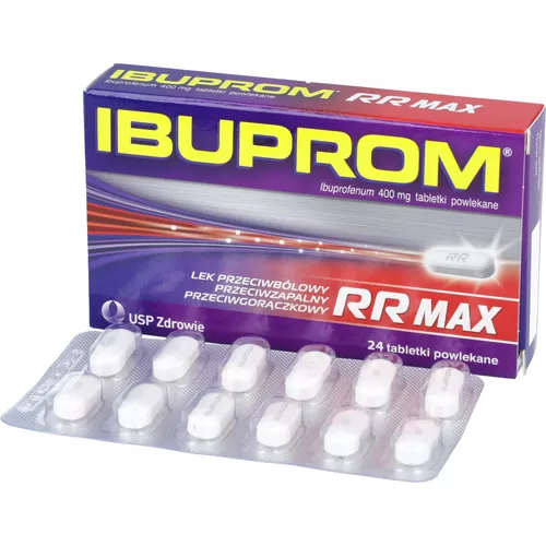 Ibuprom RR Max 400 mg, 24 tabletki powlekane