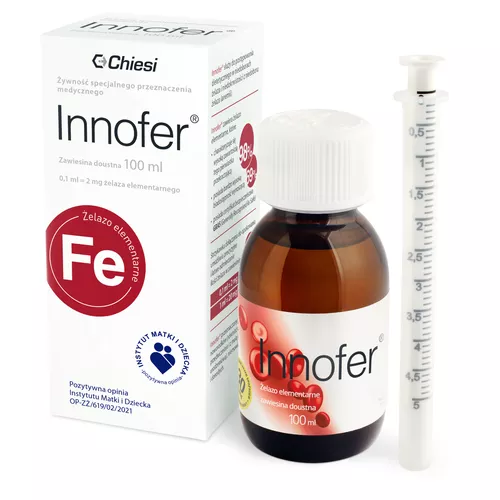 Innofer - żelazo elementarne, zawiesina doustna, 100 ml