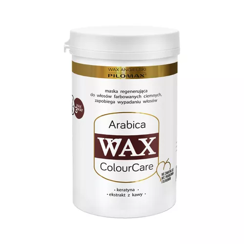 PILOMAX Arabica WAX ColourCare - maska regenerująca do włosów farbowanych na ciemne kolory, 480 ml