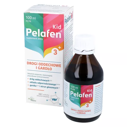 Pelafen Kid 3+, syrop, smak owocowy, 100 ml