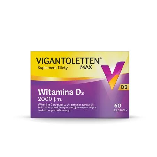 Vigantoletten Max witamina D3 2000 j.m., 60 kapsułek