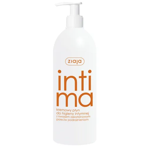ziaja intima - płyn do higieny intymnej z kwasem askorbinowym, 500 ml