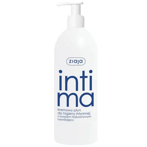 ziaja intima - kremowy płyn do higieny intymnej z kwasem hialuronowym, 500 ml