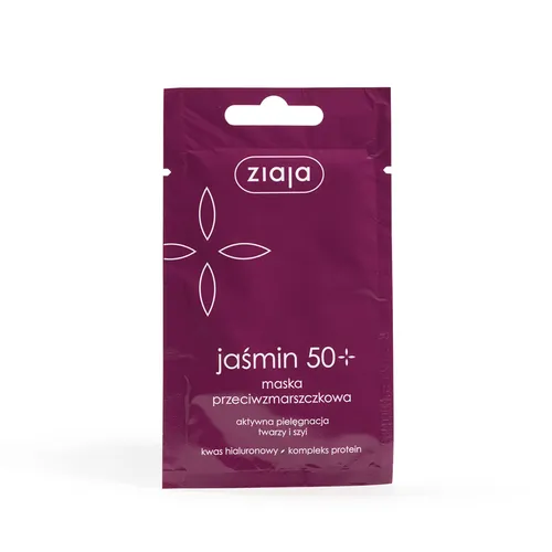 ziaja jaśminowa - jaśmin w masce przeciwzmarszczkowej 50+, 7 ml