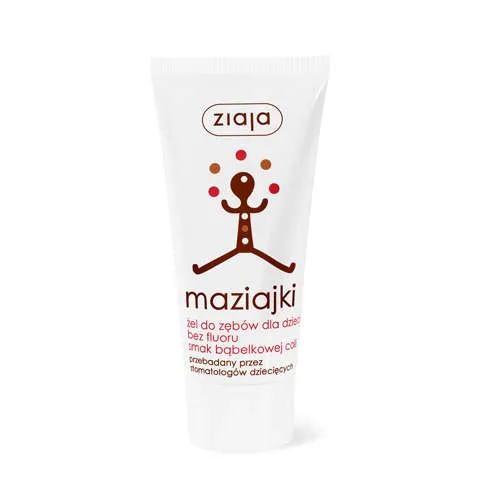 ziaja maziajki - żel do zębów dla dzieci, smak bąbelkowej coli, 50 ml