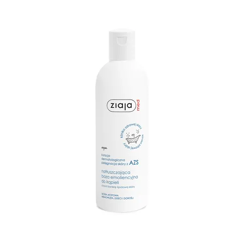 ziaja med - kuracja dermatologiczna, pielęgnacja skóry z AZS, natłuszczająca baza emoliencyjna do kąpieli, 270 ml