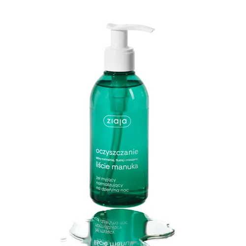 ziaja oczyszczanie liście manuka - żel myjący normalizujący na dzień/na noc, 200 ml