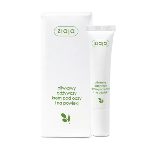 ziaja oliwkowa - oliwkowy odżywczy krem pod oczy i na powieki, 15 ml