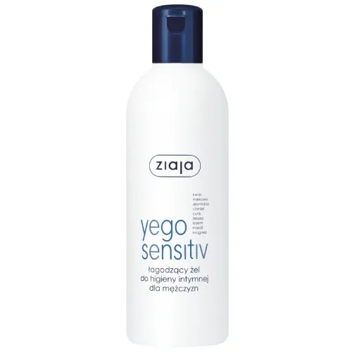 ziaja yego sensitiv - łagodzący żel do higieny intymnej dla mężczyzn, 300 ml