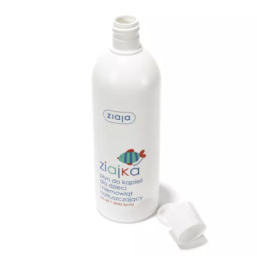 ziajka - płyn do kąpieli dla dzieci i niemowląt natłuszczający, 370 ml