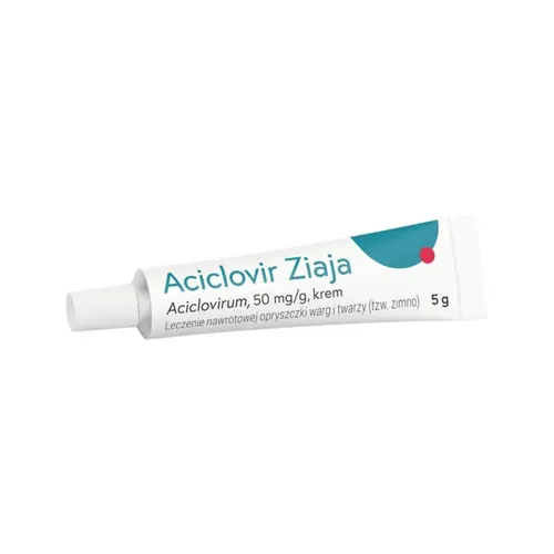 Aciclovir 50 mg/g, krem, 5 g