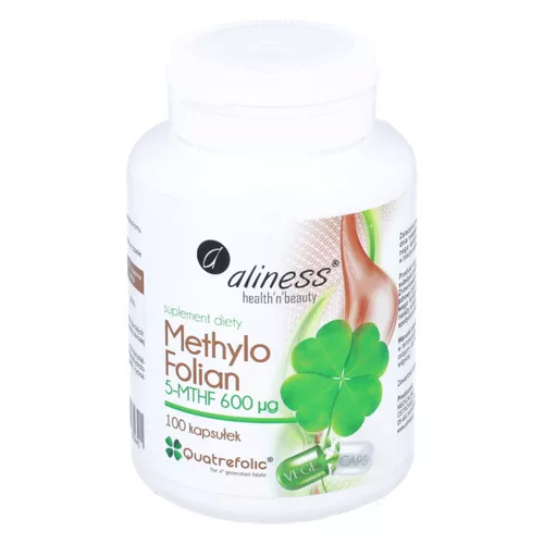 Aliness Methylo Folian 5-MTHF 600 µg, 100 kapsułek