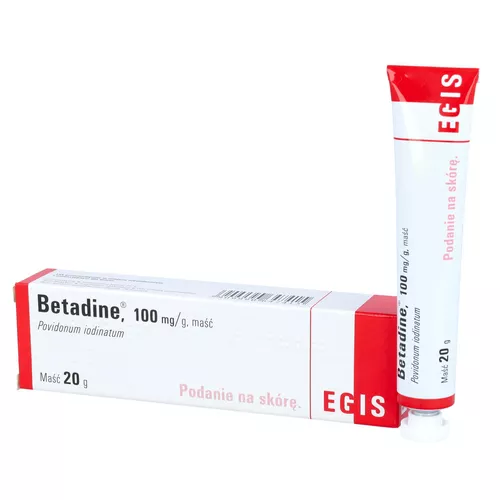 Betadine 100 mg/g, maść antyseptyczna 10%, 20 g