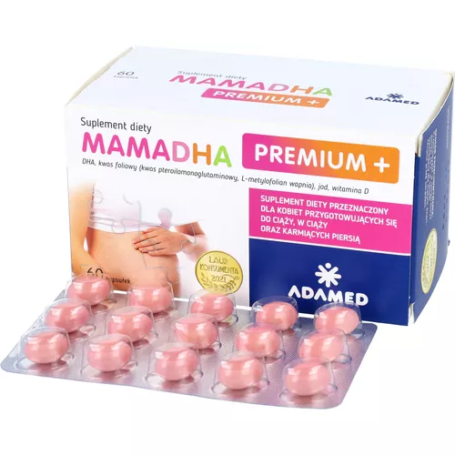 MamaDHA Premium+, 60 kapsułek