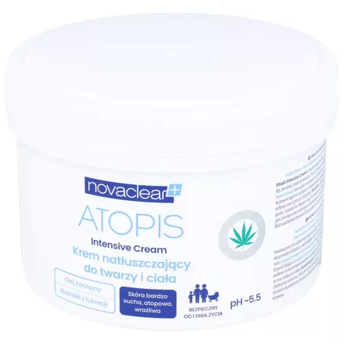 Novaclear ATOPIS - krem natłuszczający do twarzy i ciała INTENSIVE CREAM, 500 ml