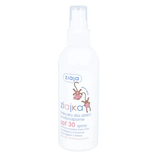 ziajka - mleczko dla dzieci w sprayu, wodoodporne, SPF30, 170 ml