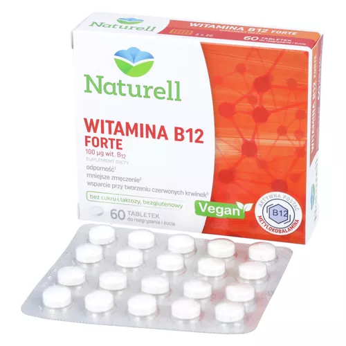 Naturell Witamina B12 Forte, 60 tabletek do ssania
