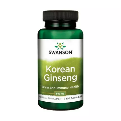 Swanson Korean Ginseng 500 mg, 100 kapsułek