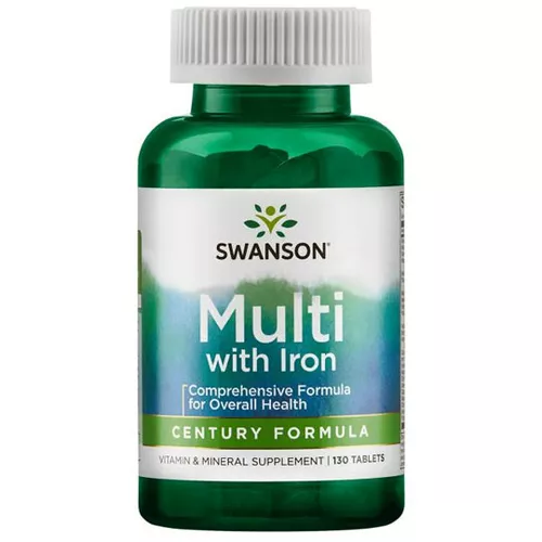 Swanson Multi with Iron, 130 tabletek