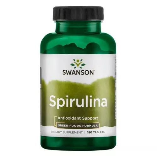 Swanson Spirulina 500 mg, 180 tabletek