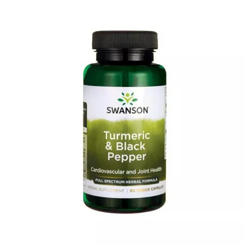 Swanson Turmeric and Black Pepper, 60 kapsułek