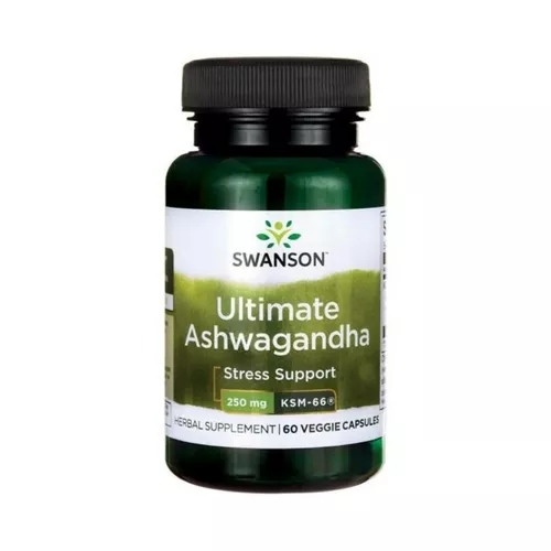 Swanson Ultimate Ashwagandha KSM-66, ekstrakt, 60 kapsułek