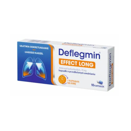 Deflegmin Effect Long 75 mg, 10 kapsułek