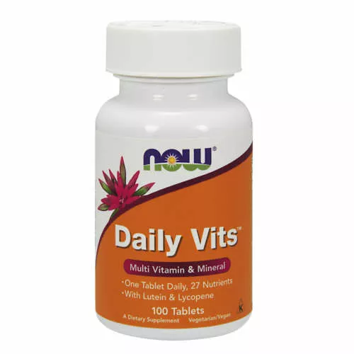 NOW FOODS Daily Vits - multiwitaminy i minerały, tabletki, 100 sztuk