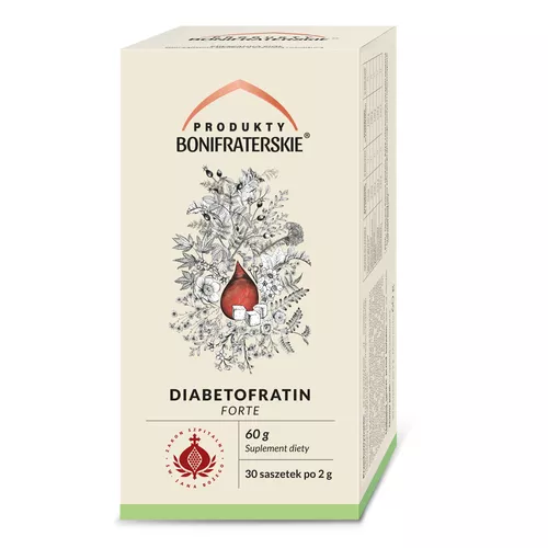 Produkty Bonifraterskie Diabetofratin Forte, 30 saszetek
