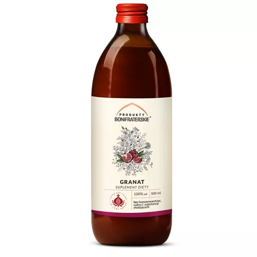 Produkty Bonifraterskie, sok z granatu, 500 ml