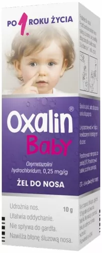 Oxalin Baby 0,25 mg/g, żel do nosa, 10 g