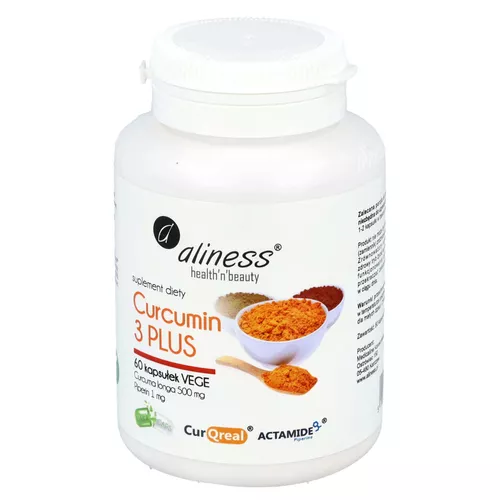 Aliness Curcumin 3 Plus, 60 kapsułek